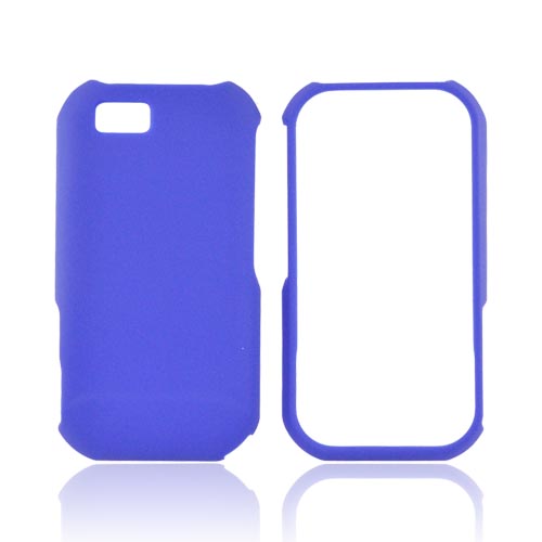Super Premium Motorola TITANIUM Rubberized Hard Case - Blue
