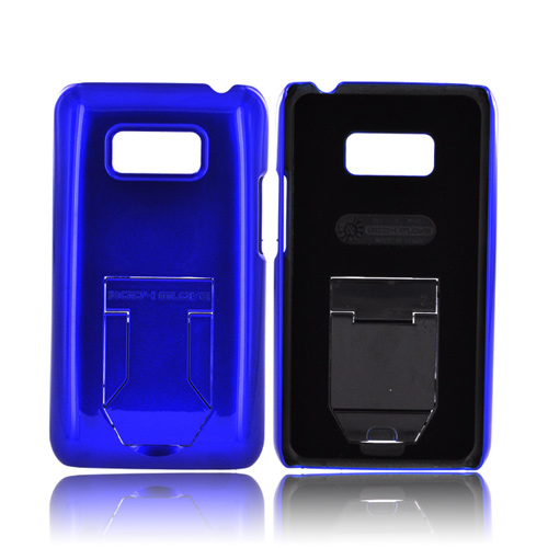 Body Glove LG Optimus Elite Slim Hard Case w/ Built-In Pull Out Kickstand, CRC92774 - Blue
