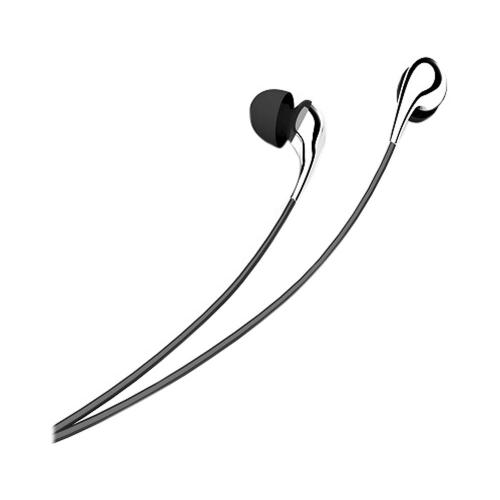 Universal Stereo Earbuds w/ Extra Silicone Inserts (3.5mm) - Silver/ Black