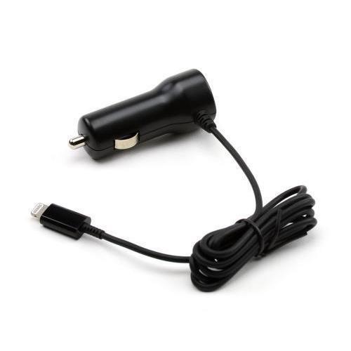 Kensington AbsolutePower Lightning Compatible Cable Fast Charge Car Charger for Apple iPhone 5/5S/ iPod Touch 5 (1000 mAh) - MFI Certified