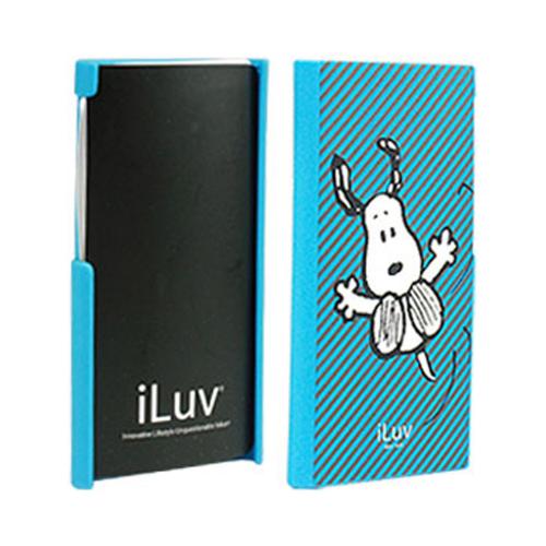 iLuv Snoopy Character Series Blue Falling Snoopy Rubberized Hard Case for Apple iPod Nano 7