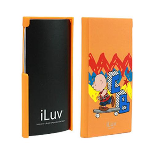 iLuv Snoopy Character Series Orange Skating Charlie Brown Rubberized Hard Case for Apple iPod Nano 7