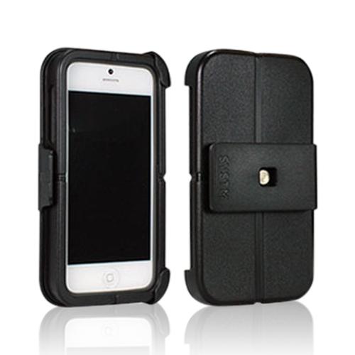 Incase SYSTM Black/ Gray Hard Cover on Silicone Case w/ Belt Clip for Apple iPhone 5/5S