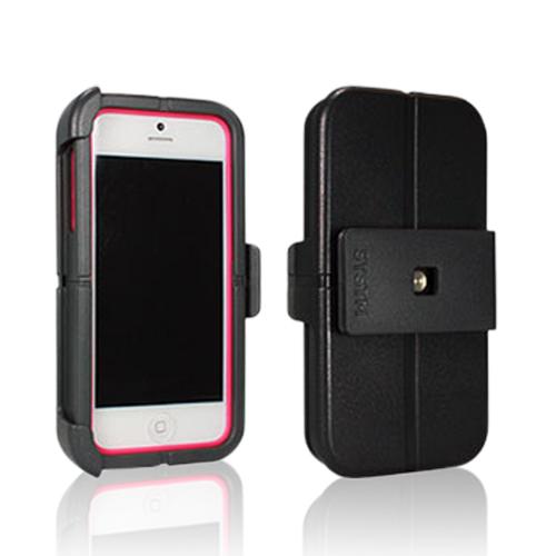 Incase SYSTM Gray/ Pink Hard Cover on Silicone Case w/ Belt Clip for Apple iPhone 5/5S