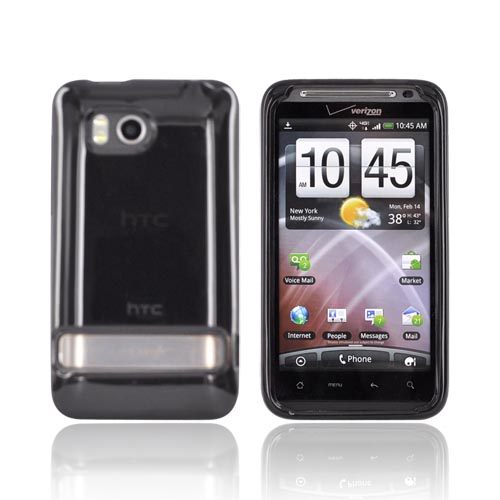 Original HTC Thunderbolt Crystal Silicone Case, 70H00374-03M - Dark Smoke
