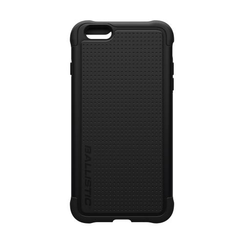 Ballistic Black Apple iPhone 6 Plus Tough Jacket (TJ) Series Hard Case on Silicone Skin Case {TJ1428-A06C} - Protection Without the Bulk!