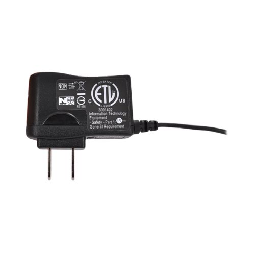 Original Plantronics Micro USB Travel AC Wall Charger, 76772-03 - Black