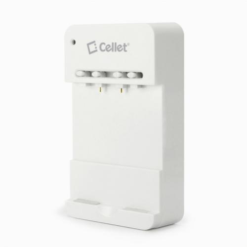 Cellet White Multipurpose Battery Charger for Motorola, HTC, Samsung & Other Smartphones