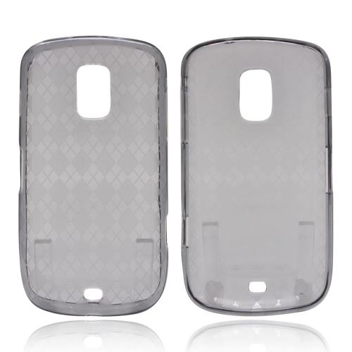 OEM MultiPro Samsung Galaxy S Lightray 4G Crystal Silicone Case - Argyle Smoke