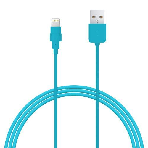 Sky Blue MFI Certified Lightning Compatible to USB Charge & Sync Data Cable - 6ft/1.8M Sky Blue MFI Certified Lightning Compatible to USB Charge & Sync Data Cable - 6ft/1.8M