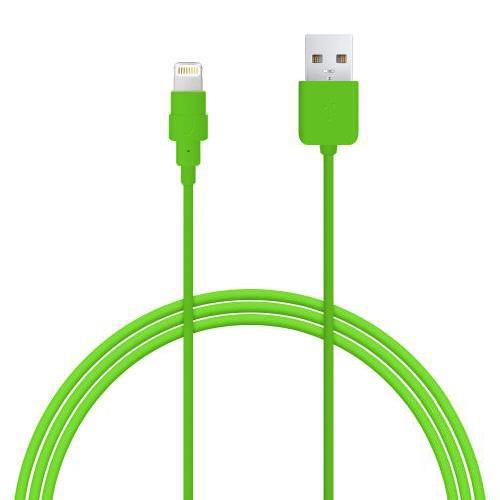 Lime Green MFI Certified Lightning Compatible to USB Charge & Sync Data Cable - 6ft/1.8M Lime Green MFI Certified Lightning Compatible to USB Charge & Sync Data Cable - 6ft/1.8M