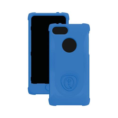 Trident Blue Perseus Series Impact-Resistant Silicone Case w/ Screen Protector for Apple iPhone 5/5S - PS-IPH5-BLU