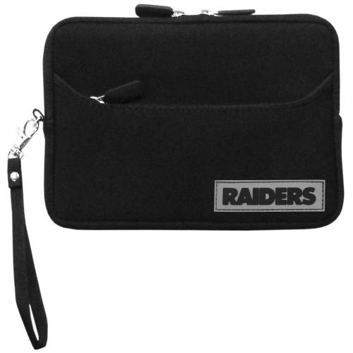 Oakland Raiders Black Neoprene Case w/ Wrist Strap for 7" Devices - NFL Licensed