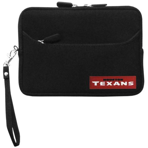 Houston Texans Black Neoprene Case w/ Wrist Strap for 7" Devices - NFL Licensed