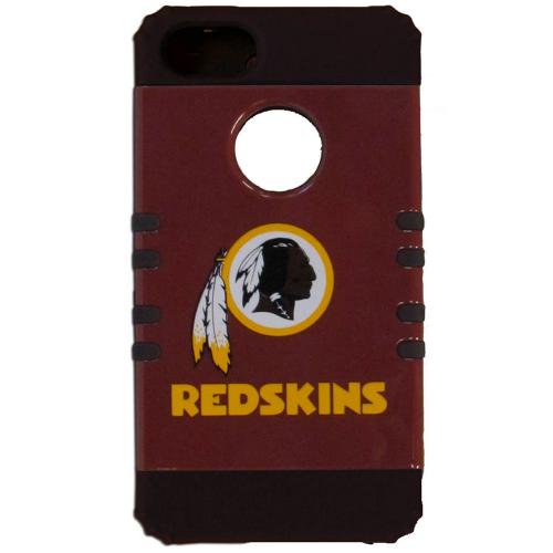 Washington Redskins Rocker Series Red Hard Case Shell on Black Silicone Skin Case for Apple iPhone 5/5S - NFL Licensed