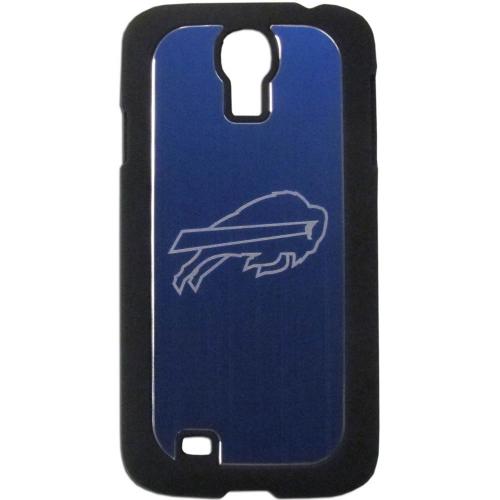 Buffalo Bills Black Rubberized Hard Tough Case w/ Etched Engraved Back for Samsung Galaxy S4 - NFL Licensed