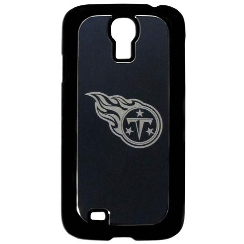Tennessee Titans Black Rubberized Hard Tough Case w/ Etched Engraved Back for Samsung Galaxy S4 - NFL Licensed