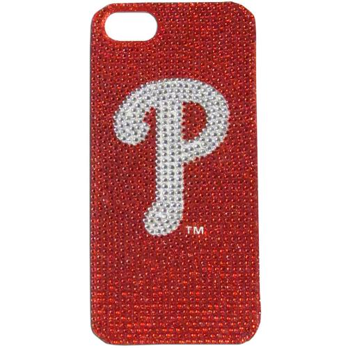 Philadelphia Phillies Bling Gems Hard Case for Apple iPhone 5/5S - MLB Licensed Philadelphia Phillies Bling Gems Hard Case for Apple iPhone 5/5S - MLB Licensed