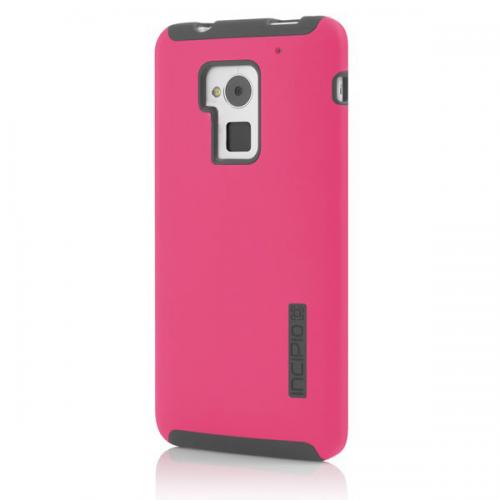 Incipio Hot Pink/ Gray DualPro Series Hard Cover Over Silicone for HTC One Max - HT-394-PNK