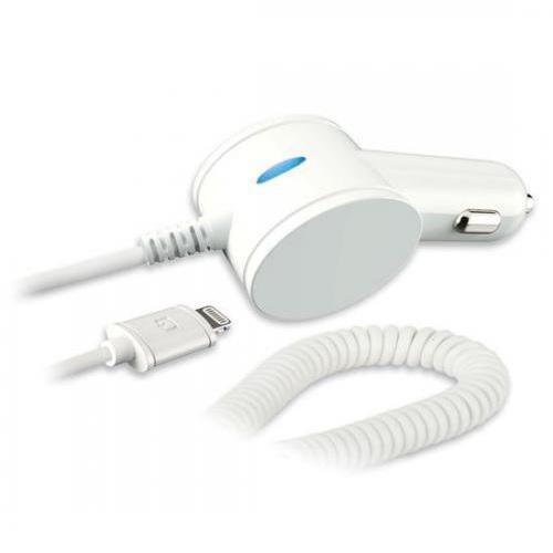 Qmadix White 1A MFI Lightning Compatible Car Charger