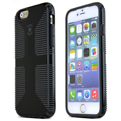 Speck Black/ Gray Apple iPhone 6 (4.7") CandyShell Grip Series Hybrid Hard Case {SPK-A3050} - Awesome Protection!