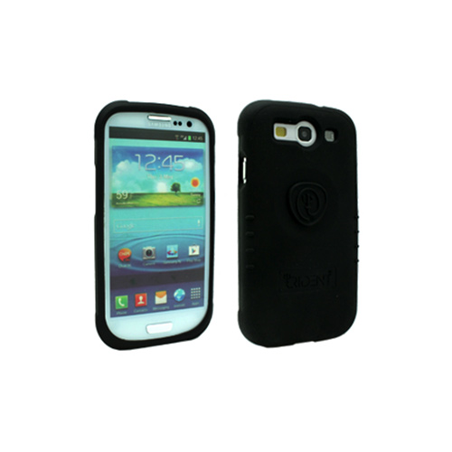 OEM Trident Perseus Samsung Galaxy S3 Impact-Resistant Silicone Case w/ Screen Protector, PS-I9300-BK - Black