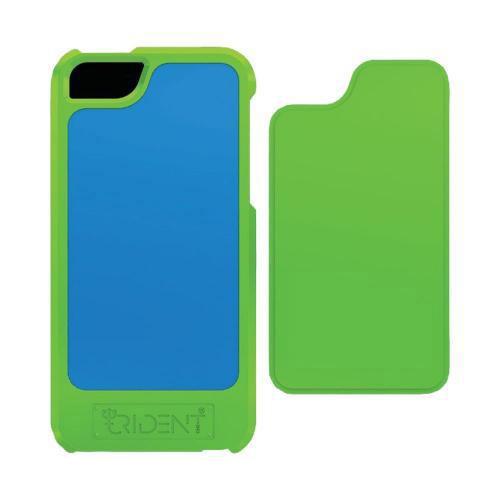 Trident Lime Green/ Blue Apollo Series Hard Case w/ Interchangeable Plates & Screen ProtectorApple iPhone 5/5S - AP-IPH5-TGBLU