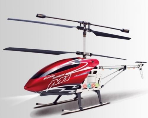 30" M1 Skytech Hurricane RC Helicopter 3CH GYRO LED RTF Red