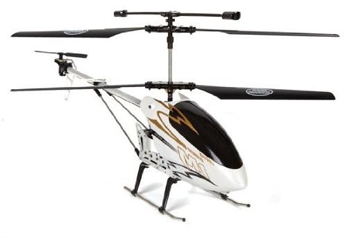 30" M1 Skytech Hurricane RC Helicopter 3CH GYRO LED RTF White