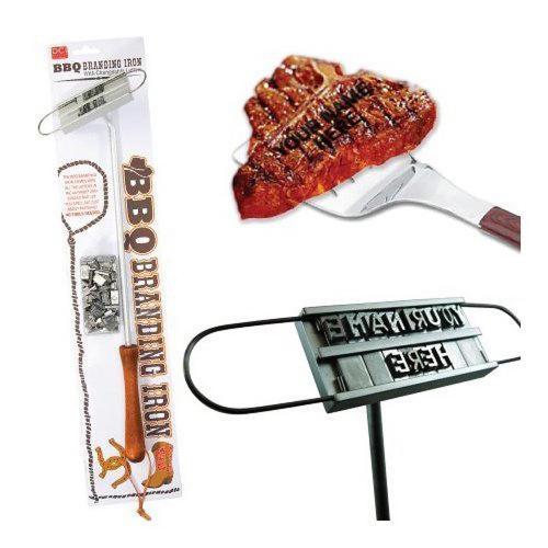 Barbuzzo BBQ Branding Iron w/ Interchangeable Letters - Customize Your BBQ!