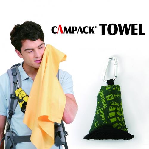 N-Rit Green Campack Large Cleaner 20.4x25.2 (52x64cm) Microfiber Cloth - Perfect for Hiking!