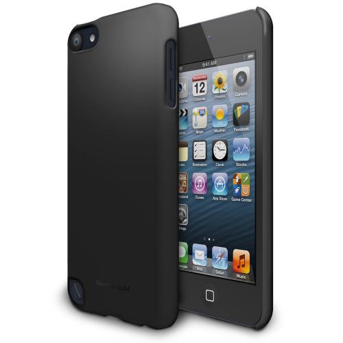 Black iPod Touch 5th Generation SLIM Series Premium Hard Cover Case