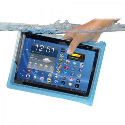DiCAPac Light Blue Waterproof Case w/ Handle for 10" Tablets - WP-T20