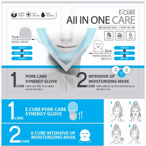 E-CURE All in One Care 2-Piece Intensive Shaping & Moisturizing Face Mask