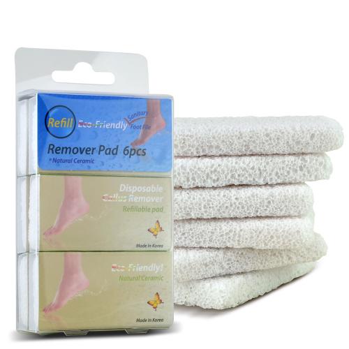 White Pedicure Callus Remover Foot File Natural