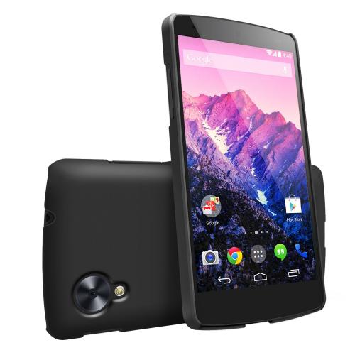 Black Google Nexus 5 SLIM Series Premium Dual Coated Hard Cover Case w/ Free HD Film Black Google Nexus 5 SLIM Series Premium Dual Coated Hard Cover Case w/ Free HD Film