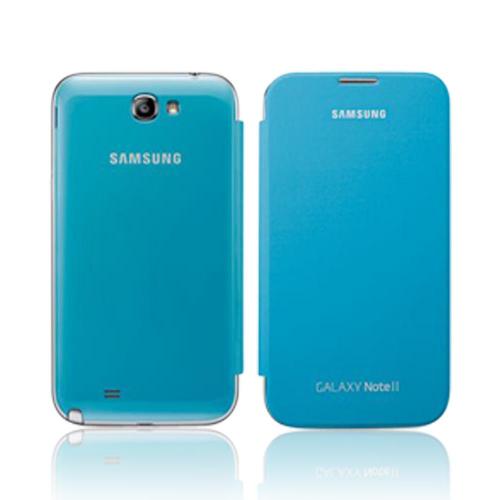Samsung Light Blue Protective Flip Cover Hard Case for Galaxy Note 2