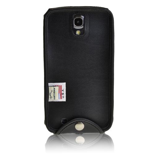 Black Turtleback Genuine Leather Pouch for Samsung Galaxy Mega 6.3