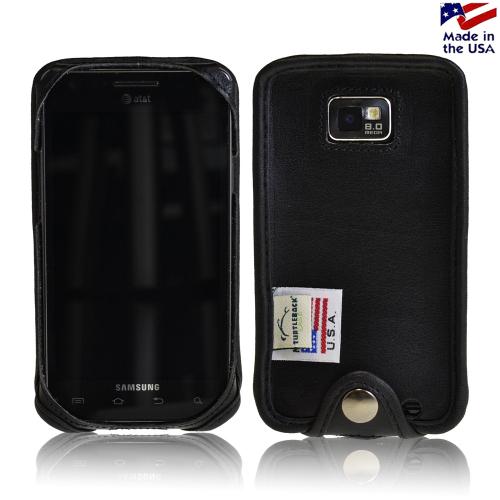 Black Turtleback Genuine Leather Pouch for AT&T Samsung Galaxy S2