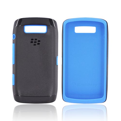 Original Blackberry Torch 9860, 9850 Hard Cover Over Silicone Case, ACC-38964-302 - Blue/ Black