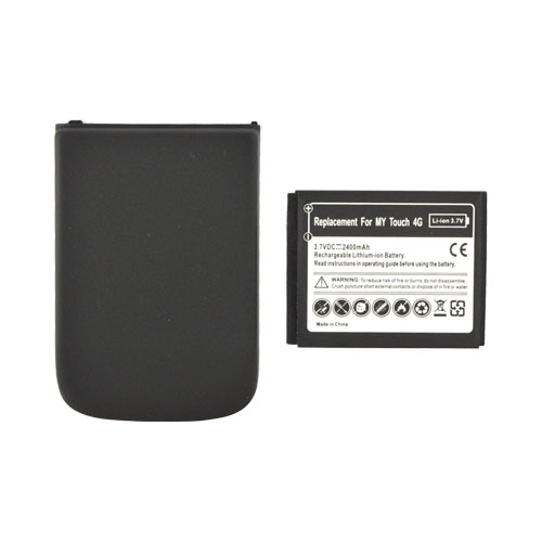 T-Mobile MyTouch 4G Extended Battery w/ Rubberized Door - Black (2600mAh)