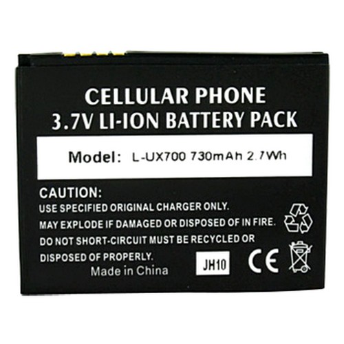 LG Bliss UX700 Standard Battery 730mAh- Black