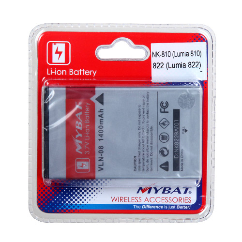 Standard Replacement Battery for Nokia Lumia 822/ Lumia 810 - Li-1400 mAh