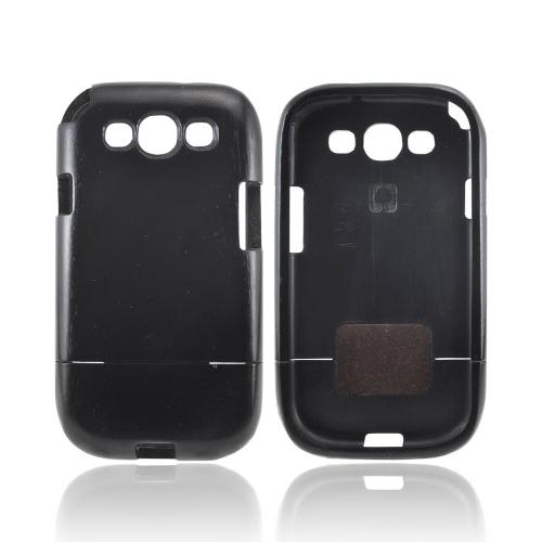 Exclusive Tphone Eco-Design Samsung Galaxy S3 Hand-Finished Wood Sliding Frame Case - Black Sonokeling Wood