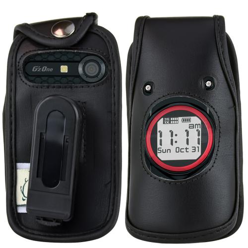 Original TurtleBack Premium Casio G'zOne Ravine C751 Leather Case w/ Swivel Clip - Black Original TurtleBack Premium Casio G'zOne Ravine C751 Leather Case w/ Swivel Clip - Black