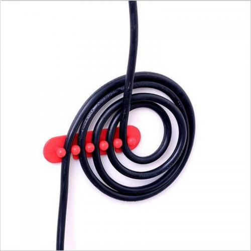Tidy Cord Organizer [Red Perfect For Desktop Cable Management!