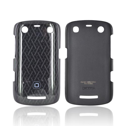 Original Dicota Blackberry Curve 9360 Hard Case, D30325 - Black Woven Design