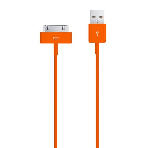 Outrageous Orange 6 ft. Apple iPhone/ iPod USB Charge & Sync Data Cable