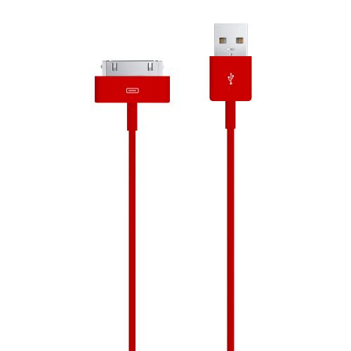 Radical Red 6 ft. Apple iPhone/ iPod USB Charge & Sync Data Cable