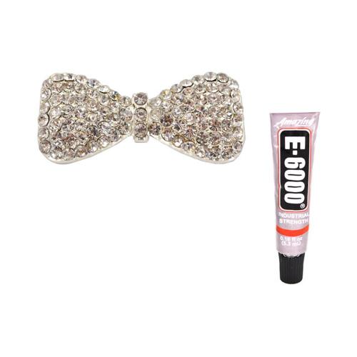 Universal DIY Bundle w/ Silver Bling Bow & E-6000 Glue